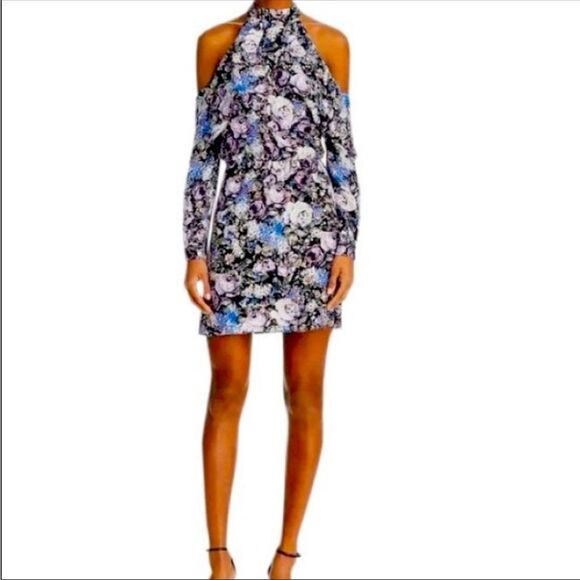 Parker Naomi Silk Floral Dress Size Medium - Picture 1 of 8